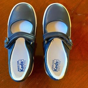 Keds - Ella Mary Jane, Navy Leather, Size 12M,